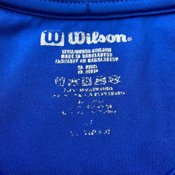 Wilson Golf Shirt Men Extra Large XL Blue Black Gray Green Striped Polo Outdoor - Picture 4 of 7